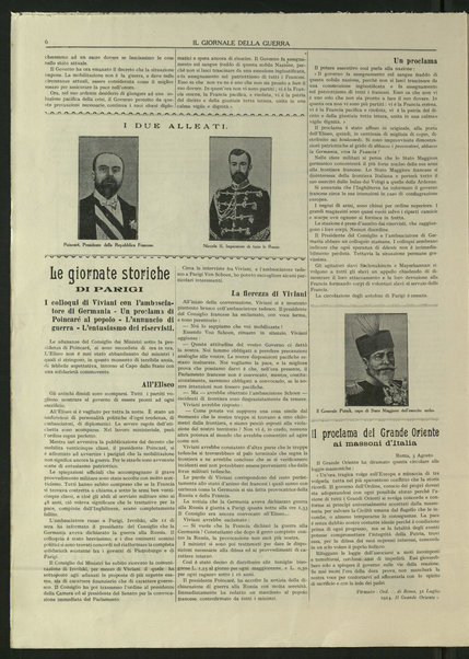 Il giornale della guerra : cronistoria illustrata, documentata della Guerra europea 1914